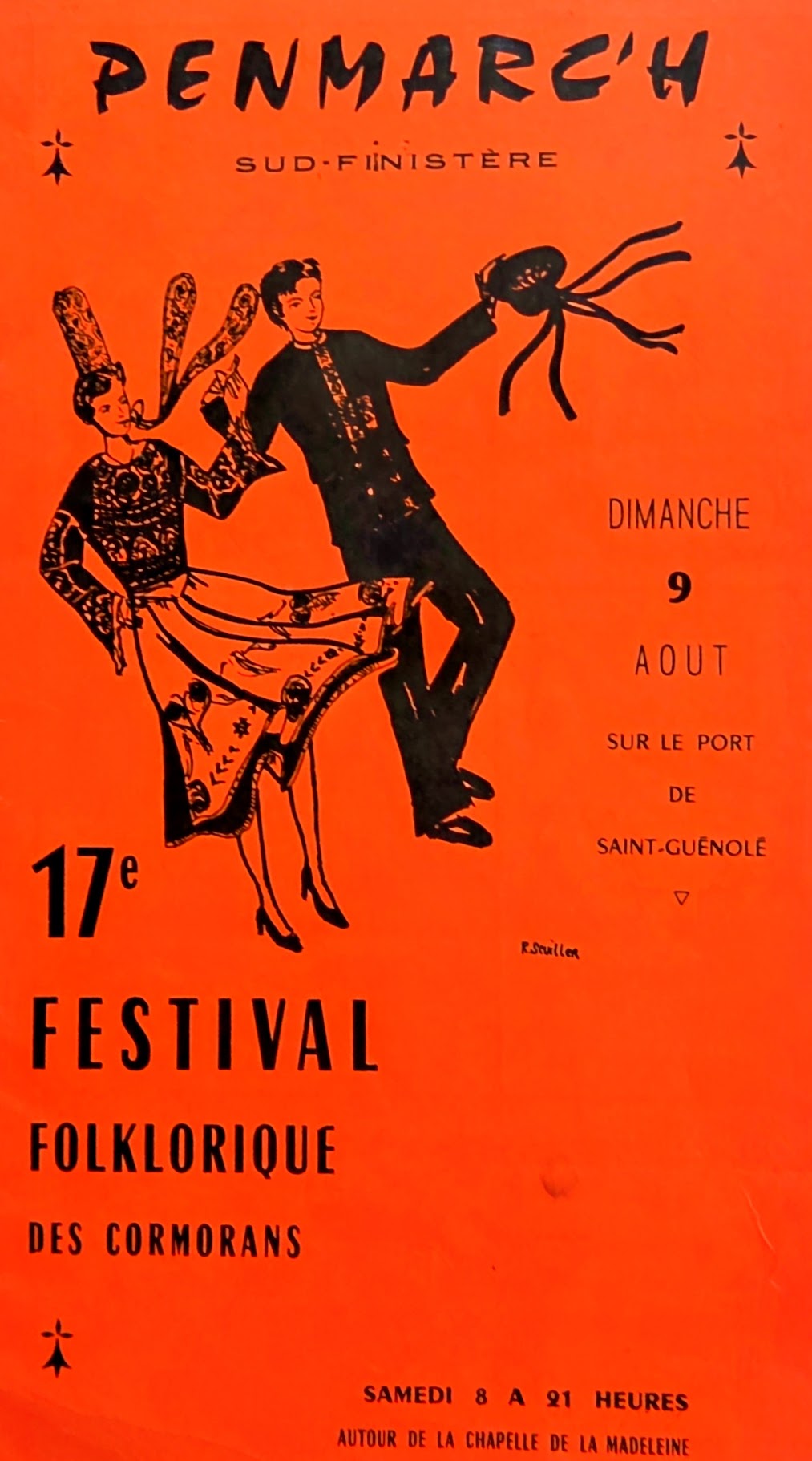Illustration de la fête des Cormorans par Raymond Scuiller